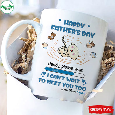 Gift For Future Daddy I Can't Wait To Meet You Mugs - PP - LT2304221
