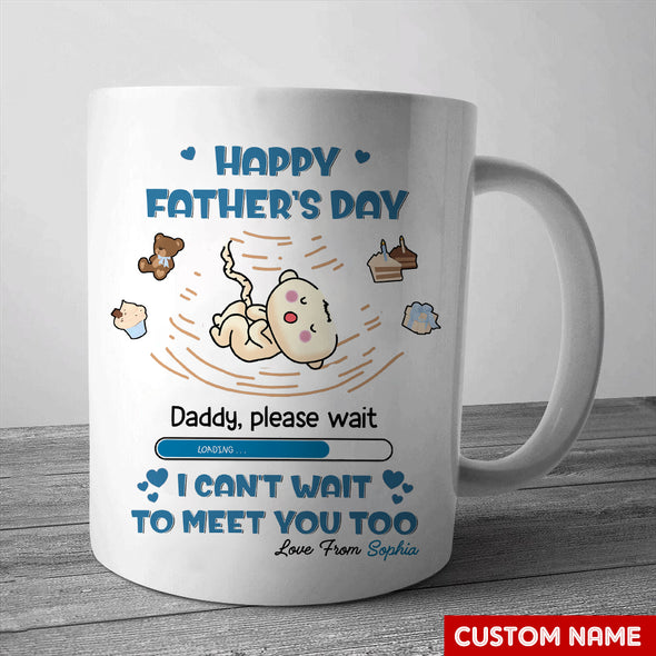 Gift For Future Daddy I Can't Wait To Meet You Mugs - PP - LT2304221