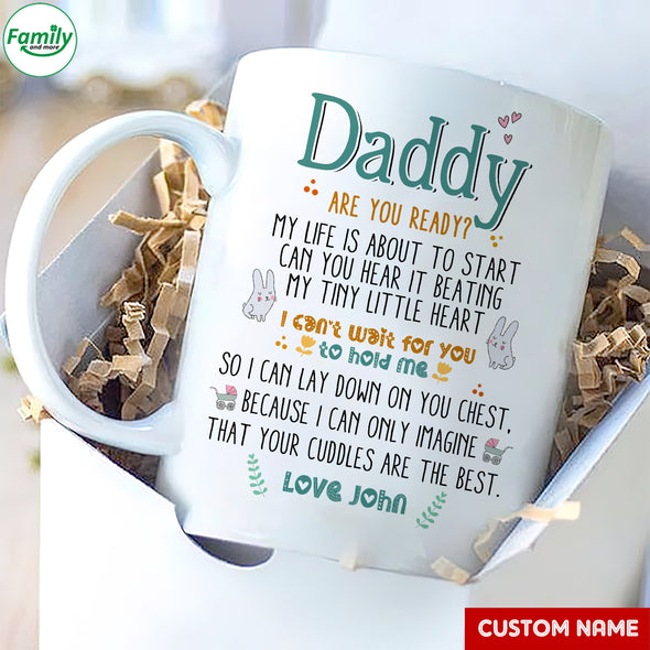 Personalized Gift For Future Daddy Are You Ready? Mugs - PP - LT0405226