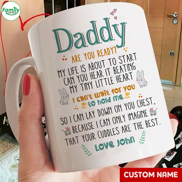 Personalized Gift For Future Daddy Are You Ready? Mugs - PP - LT0405226