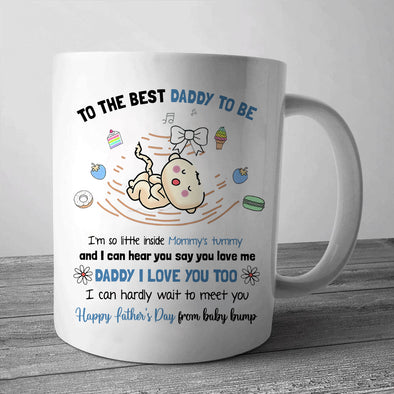 Gift For Future Daddy I Can Hardly Wait To Meet You Mugs - PP - LT1305226