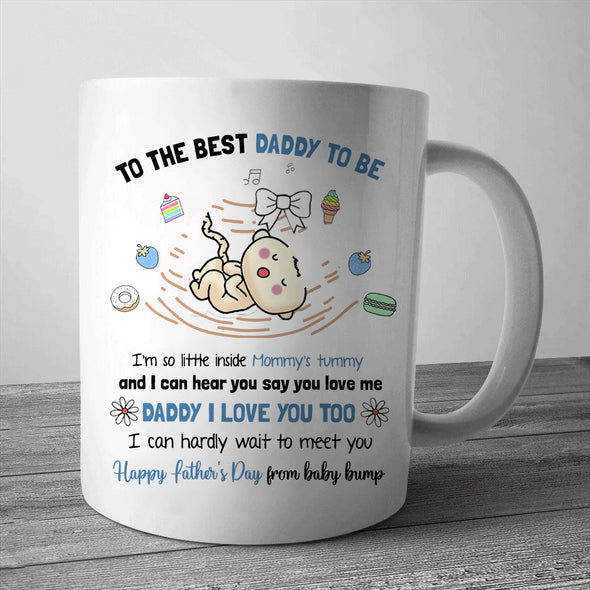 Gift For Future Daddy I Can Hardly Wait To Meet You Mugs - PP - LT1305226