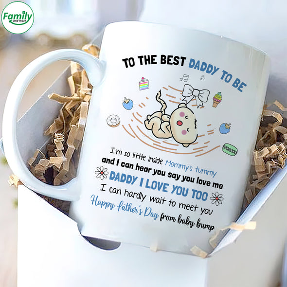 Gift For Future Daddy I Can Hardly Wait To Meet You Mugs - PP - LT1305226
