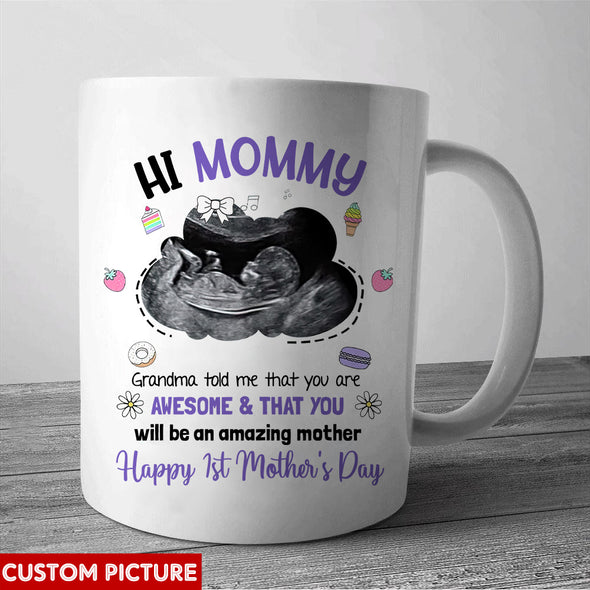 Personalized Gift For Future Mommy Happy 1st Mother's Day Mugs - PP - LT1404226