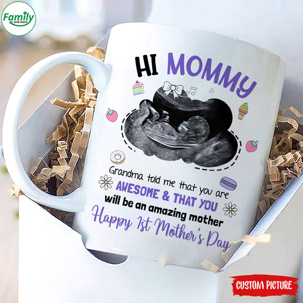 Personalized Gift For Future Mommy Happy 1st Mother's Day Mugs - PP - LT1404226