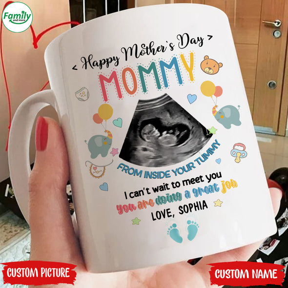 Personalized Gift For Future Mommy I Can't Waitt To Meet You Mugs - PP - LT1504226
