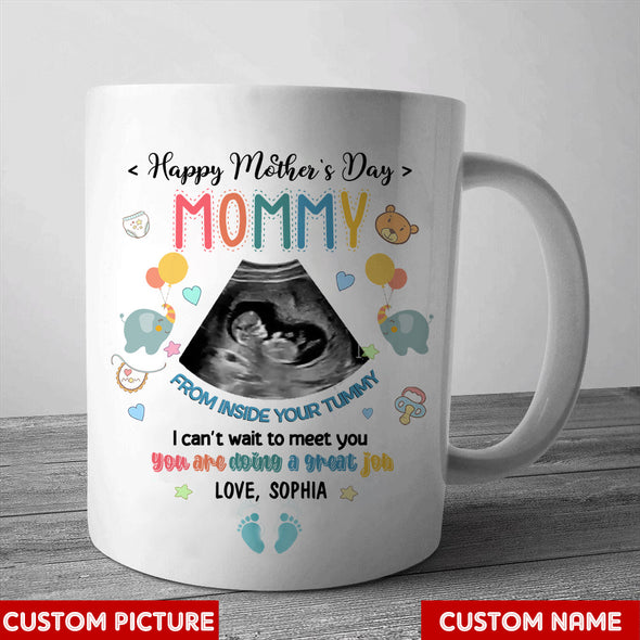 Personalized Gift For Future Mommy I Can't Waitt To Meet You Mugs - PP - LT1504226