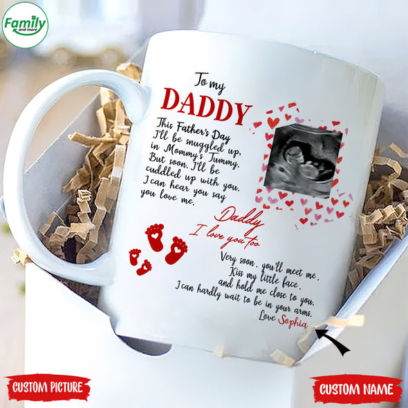Personalized Gift For Future Daddy I Love You Too Mugs - PP - LT2504226
