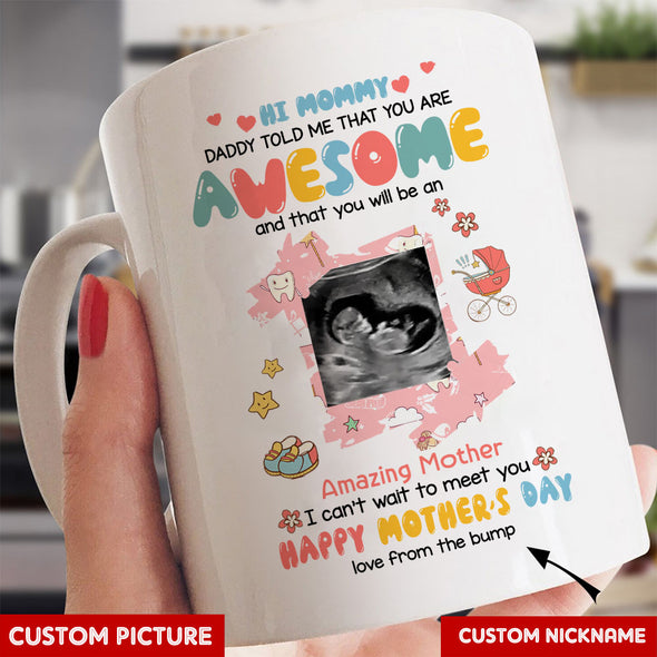 Personalized Gift For Future Mommy I Can't Wait To Meet Mugs - PP - LT0504227