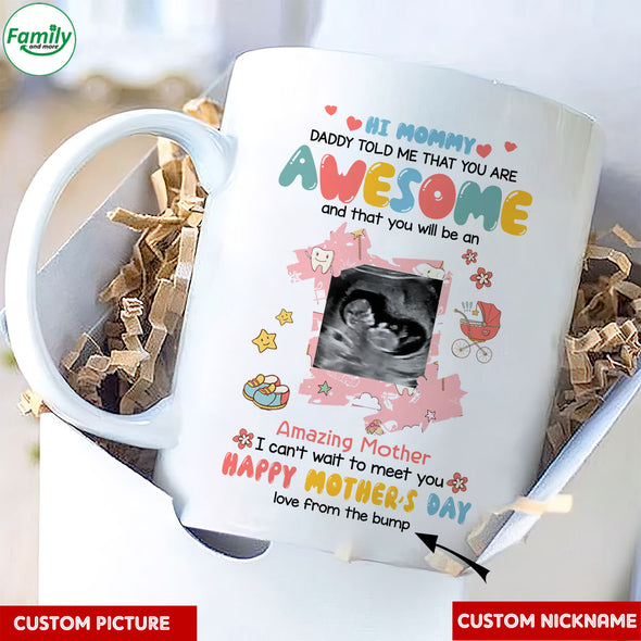 Personalized Gift For Future Mommy I Can't Wait To Meet Mugs - PP - LT0504227