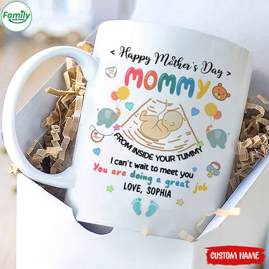 Personalized Gift For Future Mommy I Can't Wait To Meet You Mugs - PP - LT1504227