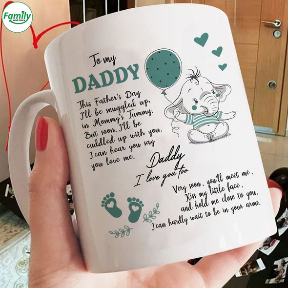 Daddy I Love you too. Kisses and Kicks-nk Mug