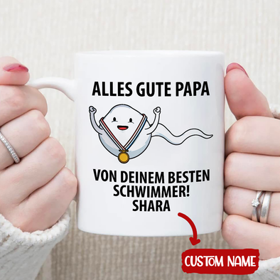 Alles Gute Papa Von Deinem Besten Schwimmer Mugs - AD - TT2104225