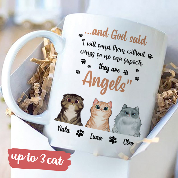 Gift For Cat I Will Send Them Without Wings So No One Supects They Are Angel Mugs - MC - TT1703227