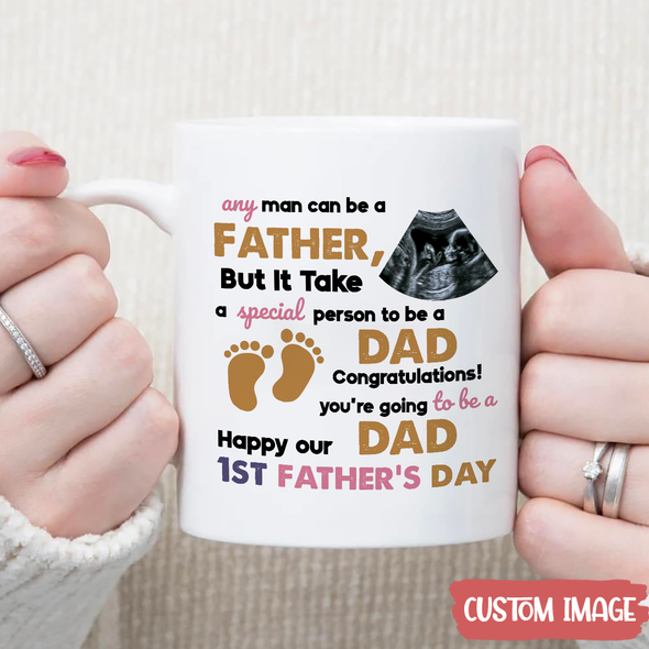 Personalized Gift For Future Daddy Happy Our 1st Father's Day Mugs - MC - TT2305221