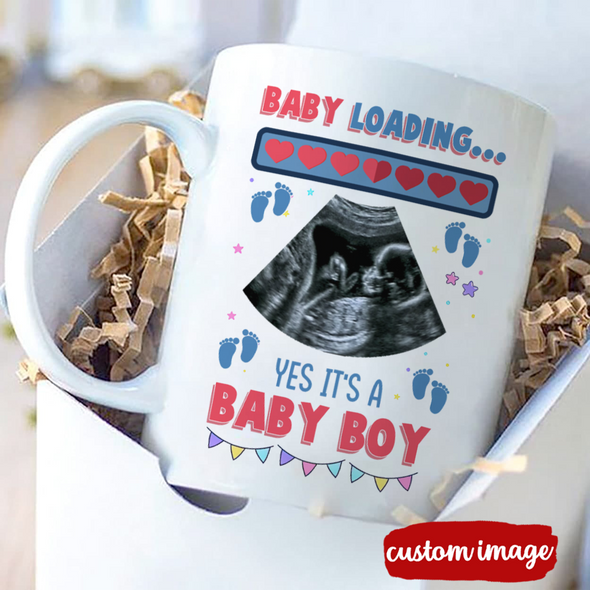 Personalized Gift For Future Mommy Baby Loading Mugs - MC - TT240322̉ 1