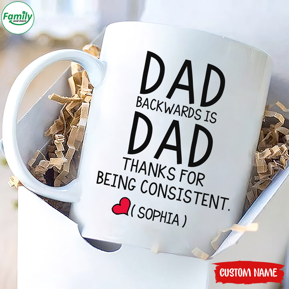 Dad Backwards is Dad-nk Mugs