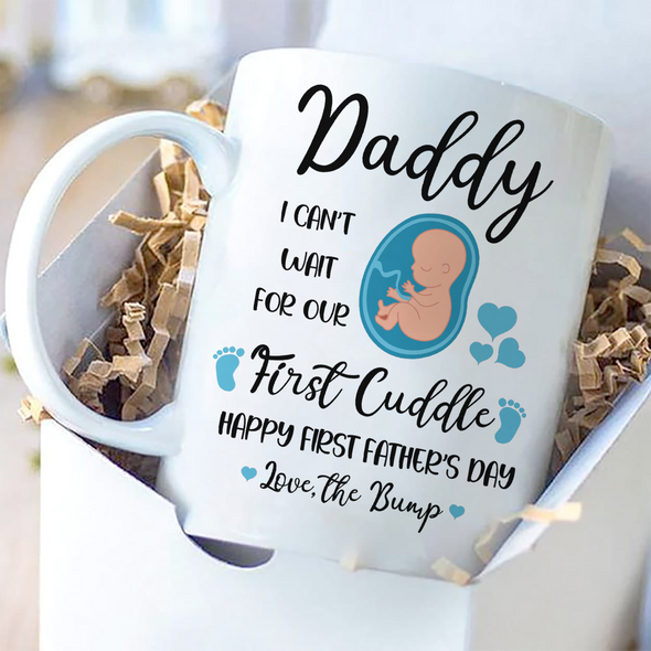 Gift For Future Daddy Happy First Father's Day Mugs - NT - TT0405221