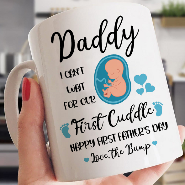 Gift For Future Daddy Happy First Father's Day Mugs - NT - TT0405221