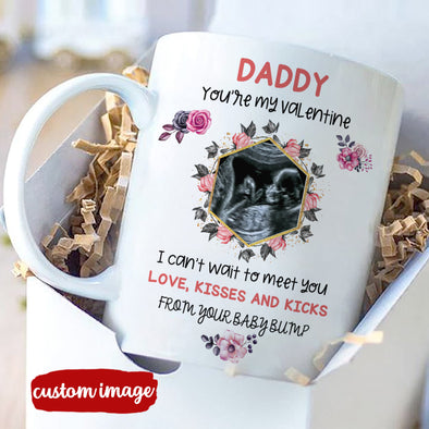 Personalized Gift For Future Daddy You're My Valentine Mugs - MC - TT0701225 1
