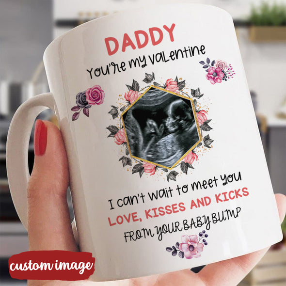 Personalized Gift For Future Daddy You're My Valentine Mugs - MC - TT0701225 1