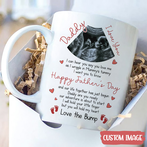 Personalized Gift For Future Daddy I Can Hear You Say You Love Me Mugs - MC - TT1005222