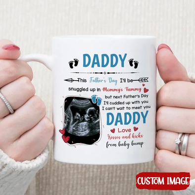 Personalized Gift For Future Daddy I Can't Wait To Meet You Mugs - MC - TT2204222