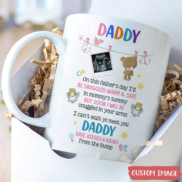 Personalized Gift For Future Daddy I Can't Wait To Meet You Day Mugs - MC - TT2804226