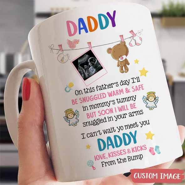 Personalized Gift For Future Daddy I Can't Wait To Meet You Day Mugs - MC - TT2804226
