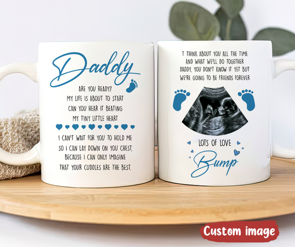 Personalized Gift For Future Daddy I Think About You All The Time And What We'll Do Together Mugs - MC - TT29042224