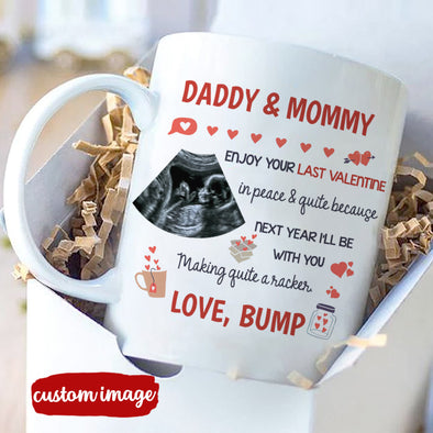 Personalized Gift For Future Daddy And Mommy Love Bump Mugs - MC - TT1901224