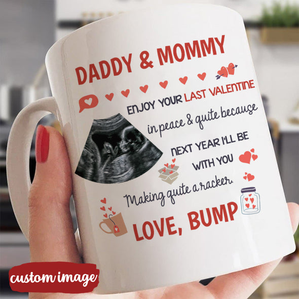 Personalized Gift For Future Daddy And Mommy Love Bump Mugs - MC - TT1901224