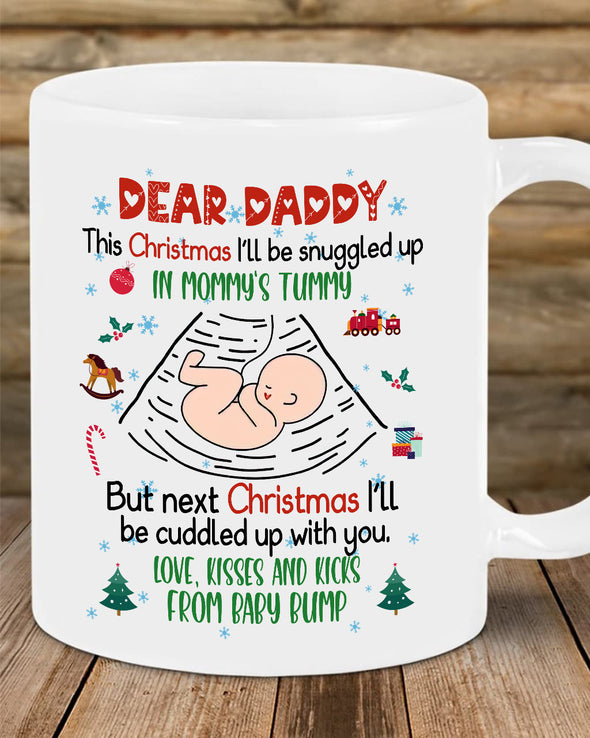 Gift For Future Daddy Happy 1st Christmas Mugs - Kv - KT1810215