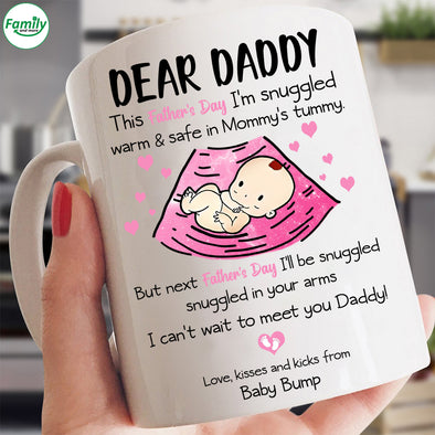 Dear Daddy Love kisses and kicks-nk Mugs-ha