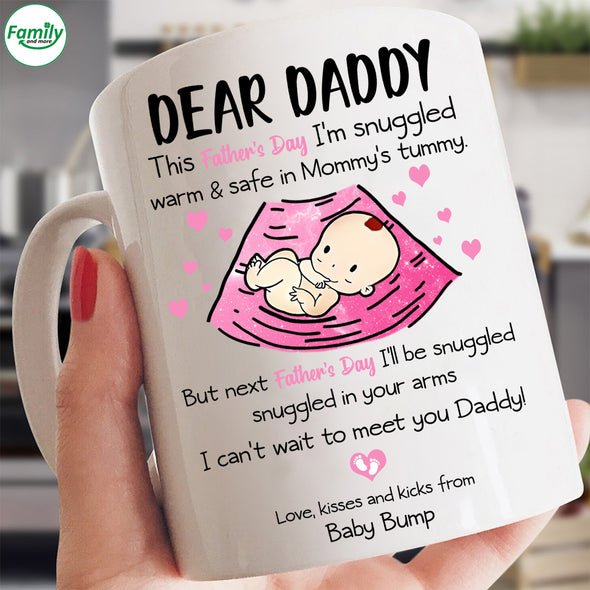 Dear Daddy Love kisses and kicks-nk Mugs-ha