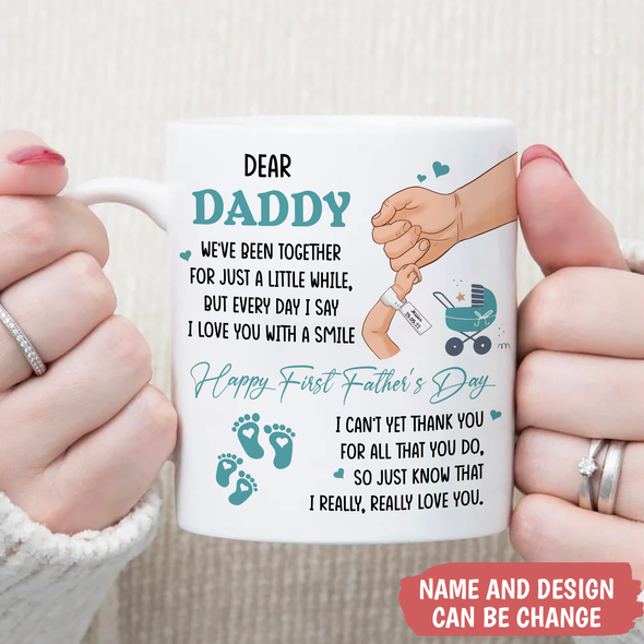 Gift For Daddy Happy First Father's Day Mugs - PP - TT2505226