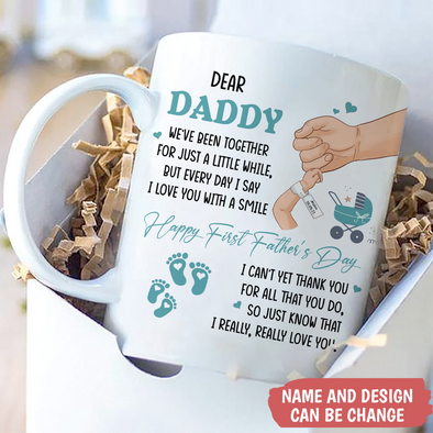Gift For Daddy Happy First Father's Day Mugs - PP - TT2505226