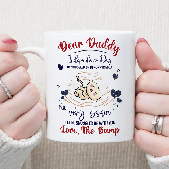 Gift For Future Daddy Very Soon I'll Be Snuggled Up With You Mugs - PP - TT3005222