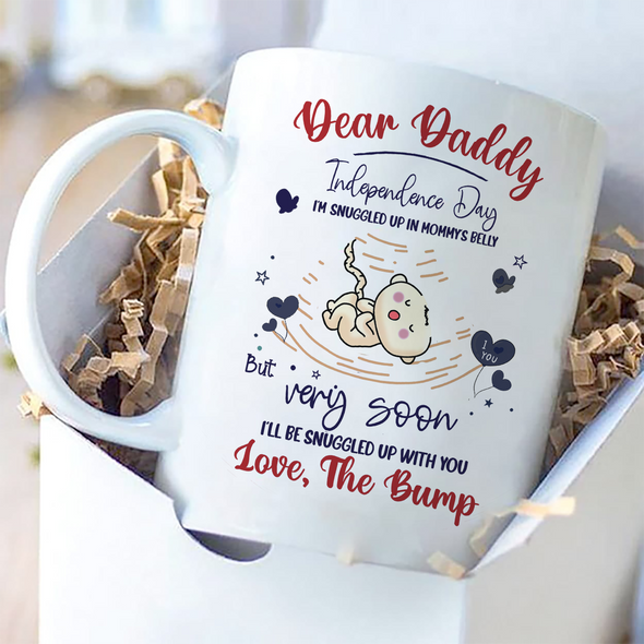 Gift For Future Daddy Very Soon I'll Be Snuggled Up With You Mugs - PP - TT3005222