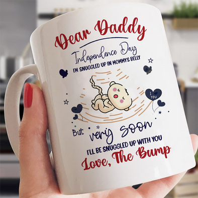 Gift For Future Daddy Very Soon I'll Be Snuggled Up With You Mugs - PP - TT3005222