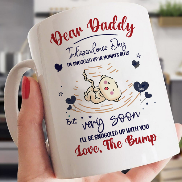 Gift For Future Daddy Very Soon I'll Be Snuggled Up With You Mugs - PP - TT3005222