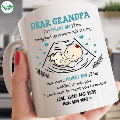 Dear Grandpa Kisses and Kicks-nk Mugs