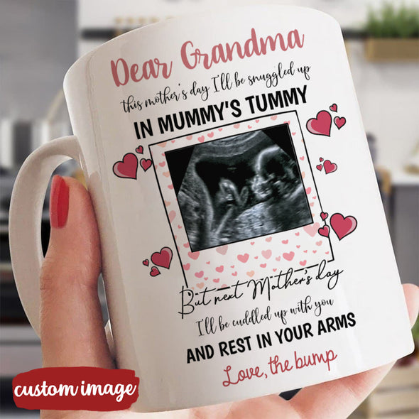 Personalized Gift For Future Mummy This Mother's Day I'm Snuggled Warm & Safe In Your Tummy Mugs - MC - TT0902222