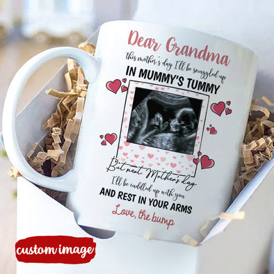 Personalized Gift For Future Mummy This Mother's Day I'm Snuggled Warm & Safe In Your Tummy Mugs - MC - TT0902222