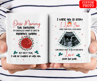 Personalized Gift For Future Mommy I Can Hardly Wait To Be In Your Arms Mugs - NT - KT 2810213