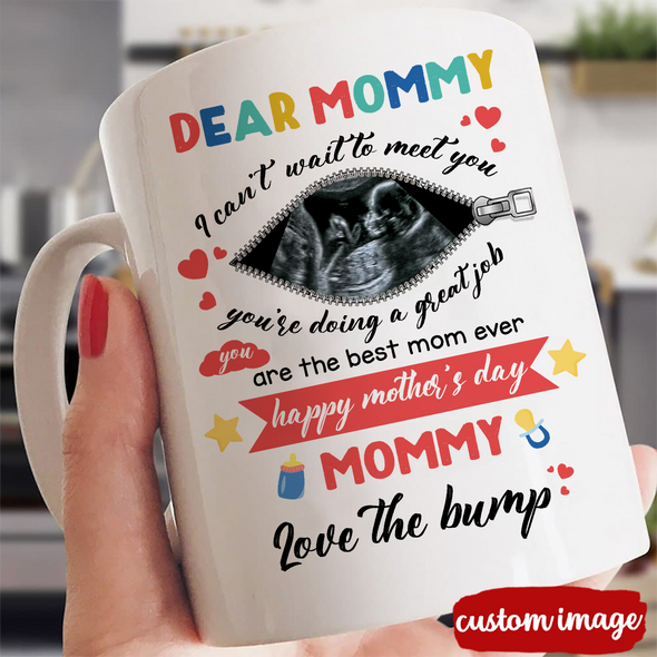 Personalized Gift For Future Mommy I Can't Wait To Meet You Mugs - MC - TT1604222 3