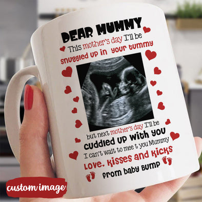 Personalized Gift For Future Mummy I'll Be Snuggled Up In Your Tummy Mugs - MC - TT14022228