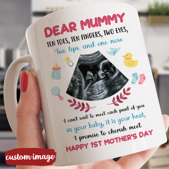 Personalized Gift For Future Mummy As Your Baby, It Is Your Heat Mugs - MC - TT17022221