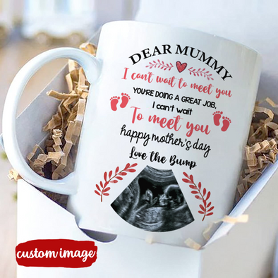 Personalized Gift For Future Mummy I Cant Wait To Meet You Mugs  - MC - TT17022223
