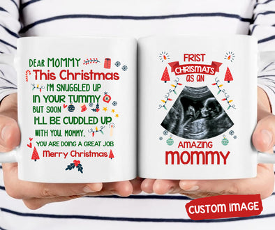 Personalized Gift For Future Mommy Merry Christmas Frist Chrismats As An Amazing Mommy Mugs - PP - TT2311219 1